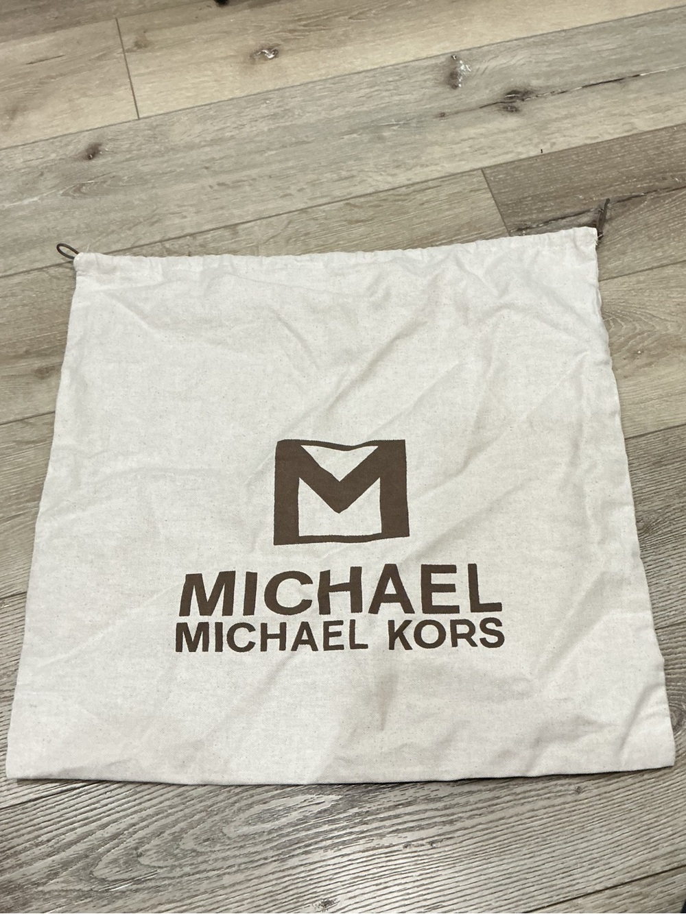 Michael Kors Beige/Brown XL Canvas Dust Bag